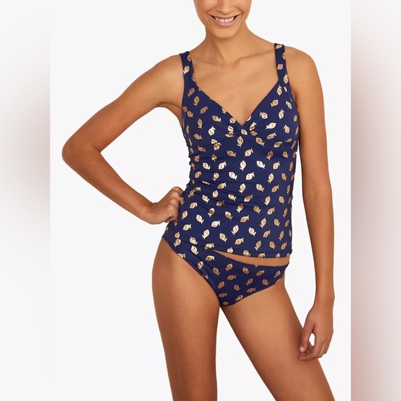 Boden Talamanca  Tankini TOP Navy CITRUS FRUIT SIZE 16-18.A1 - Picture 1 of 7